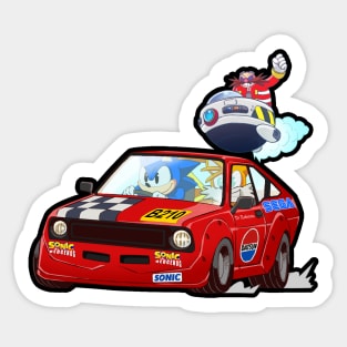 Sonic Datsun Fanart Sticker